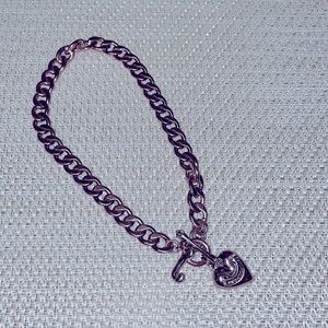 Juicy Couture Rose Gold color necklace (some wear)